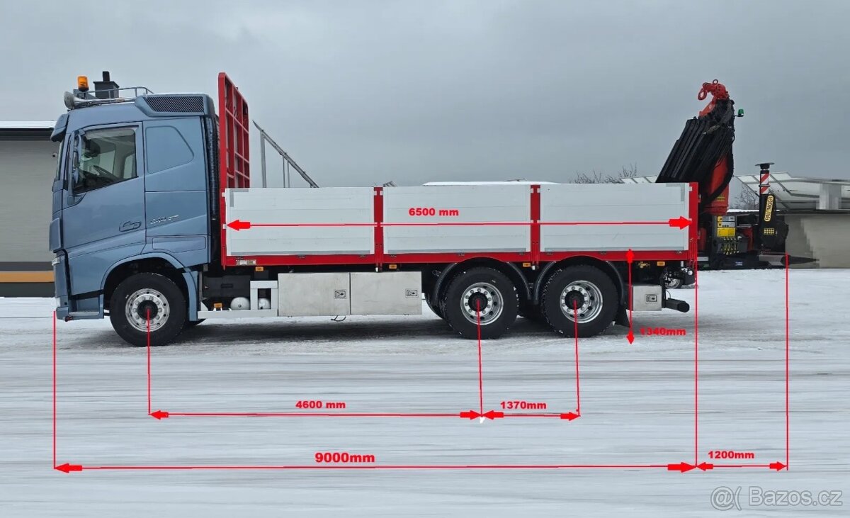 Volvo FH540 6x4 E6 - valník s HDS - 8