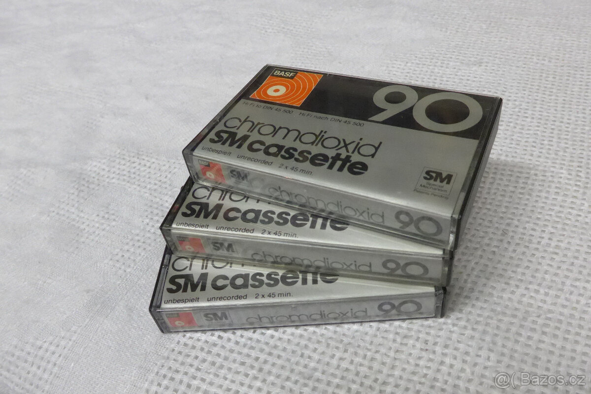 AudioKazety BASF Chromdioxid 90 3ks MC - 8