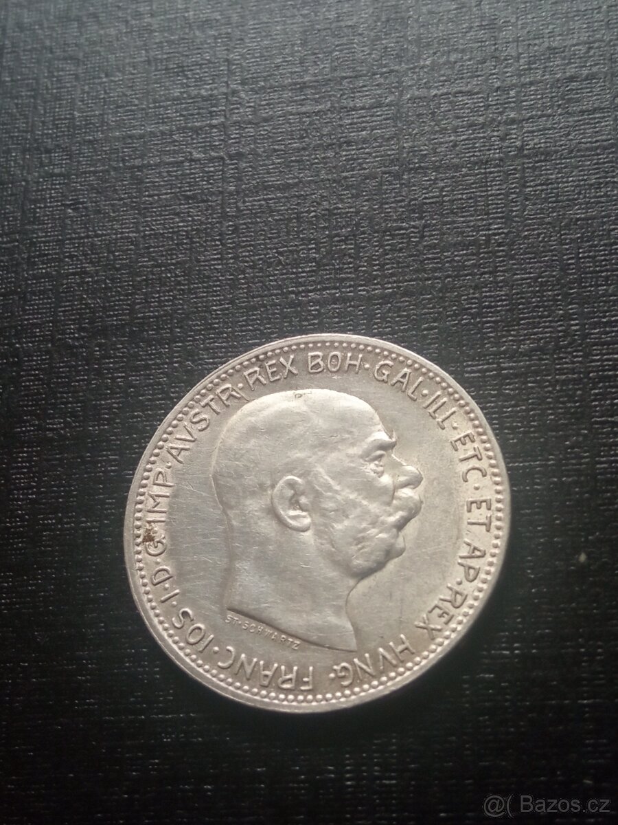 STŘÍBRNÁ 1 KORUNA 1915 FR.JOSEF - 8