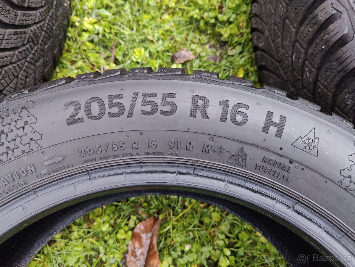 Zimní pneu-sada 205/55 R16 Continental TS870, 8mm, DOT3523 - 8