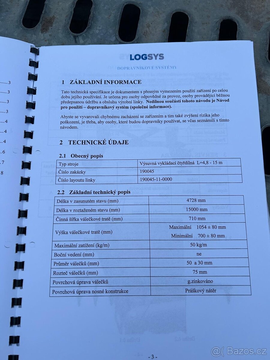 Dopravník - pojízdný kolečkový - 8