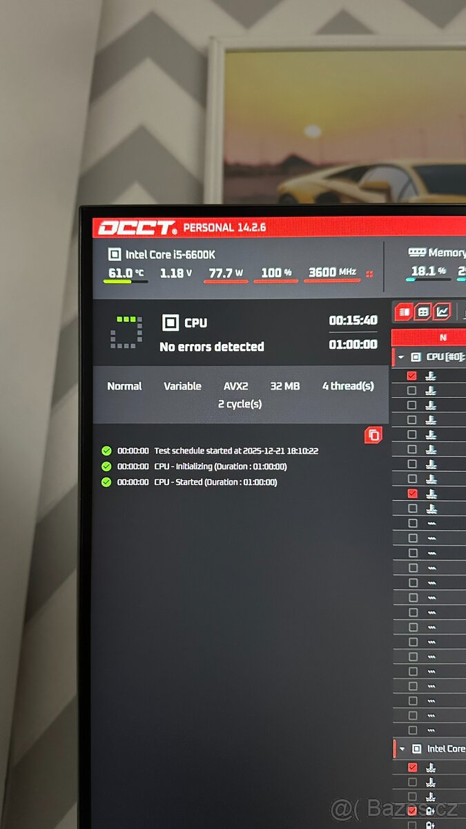 MSI Z170A GAMING M3 + i5-6600K (4C/4T) - 8