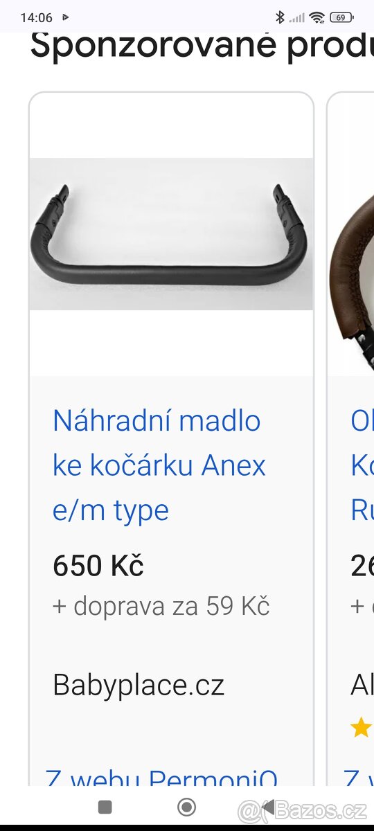 Kočárek Anex e/type Caramel 2v1 - 8