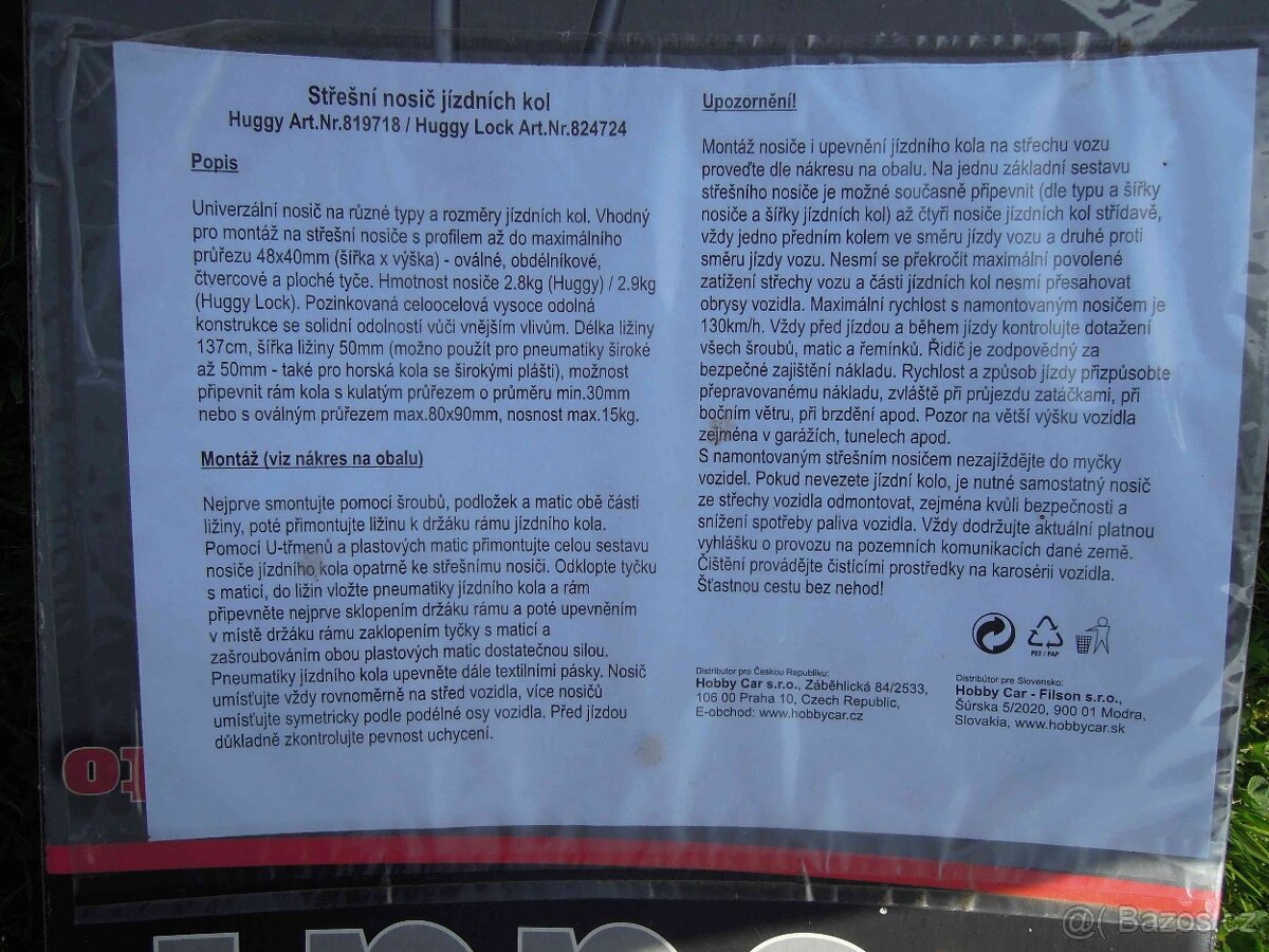 Nosič kol na auto - střešní nosič kol - 8