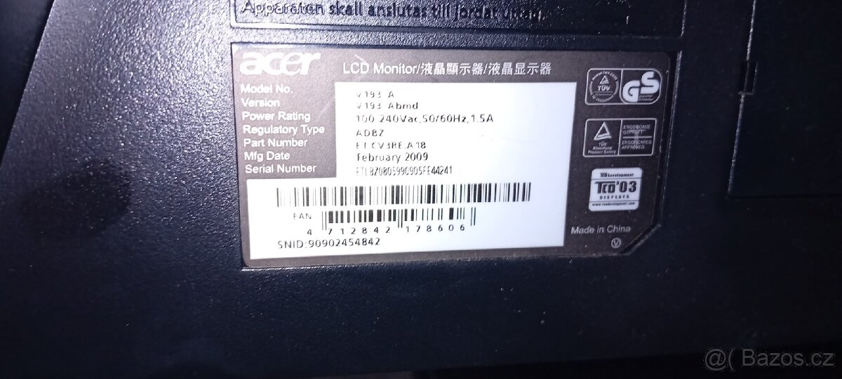 LCD Monitor LG Acer "19" 2ks - 8