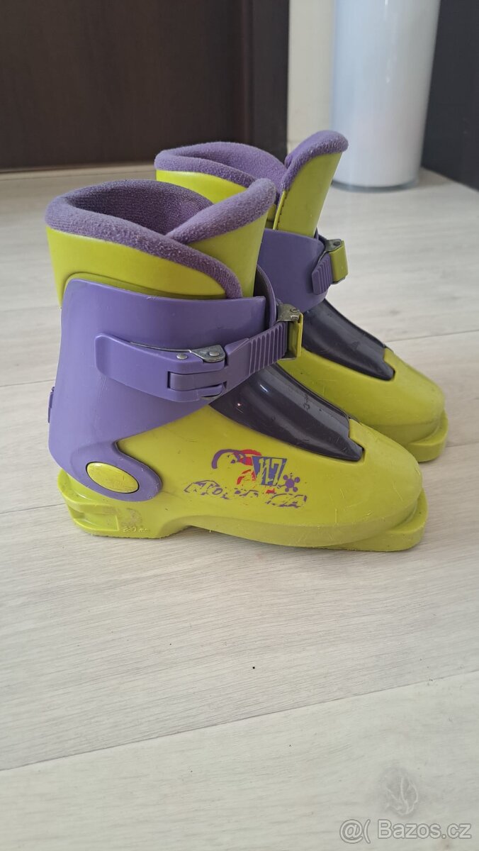 Dětské lyže Atomic + lyžáky Nordica + hůlky - 8