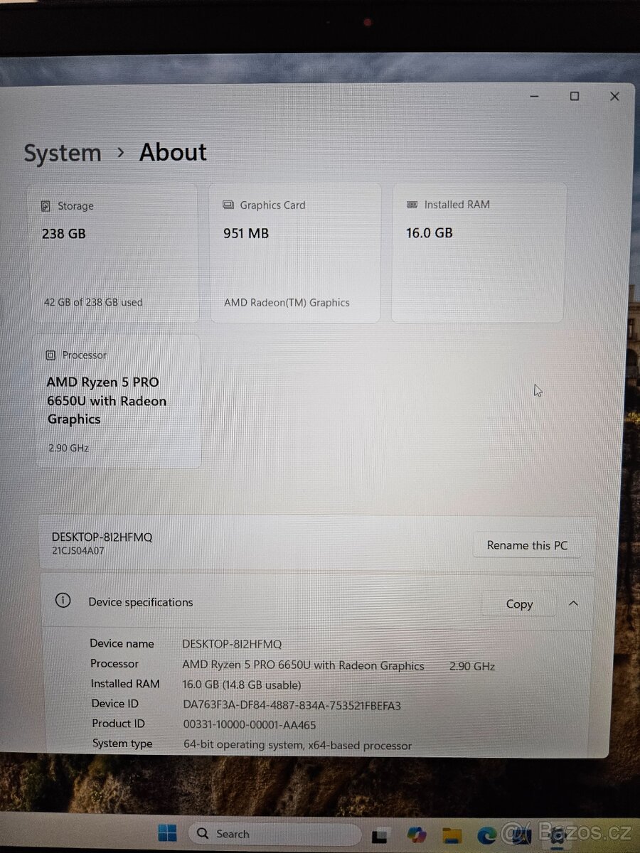 Lenovo ThinkPad T16 Gen 1 - 8