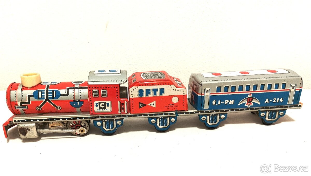 Lucerničky, kovové schránky, retro vláček na setrvačník - 8