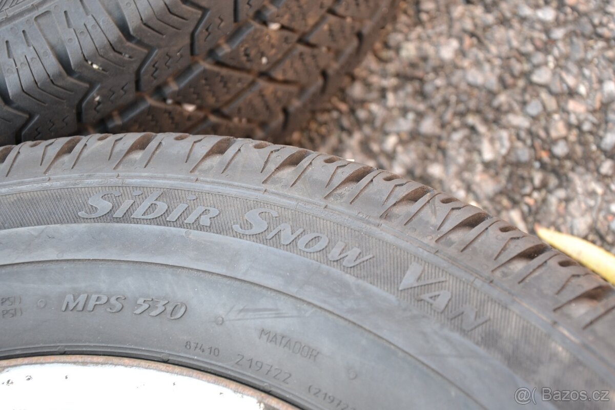 VW T5,T6 (6.1) - Sada pěkných zimních kol 205/65R16C zánovní - 8