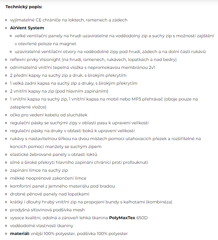 Nová pánská bunda W-TEC Ventura, velikost M - 8