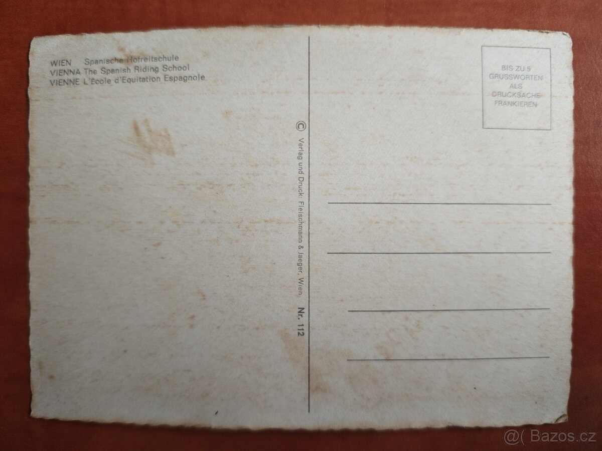 Staré pohlednice Španělské školy ve Vídni - 8