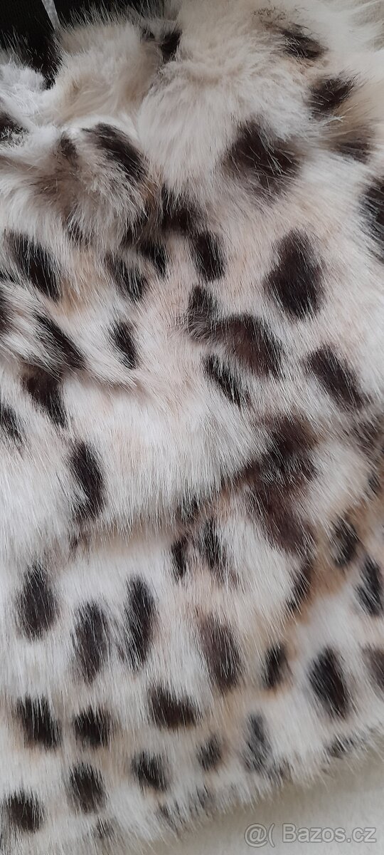 Leopardí chlupatý malý batůžek - NOVÝ - 8