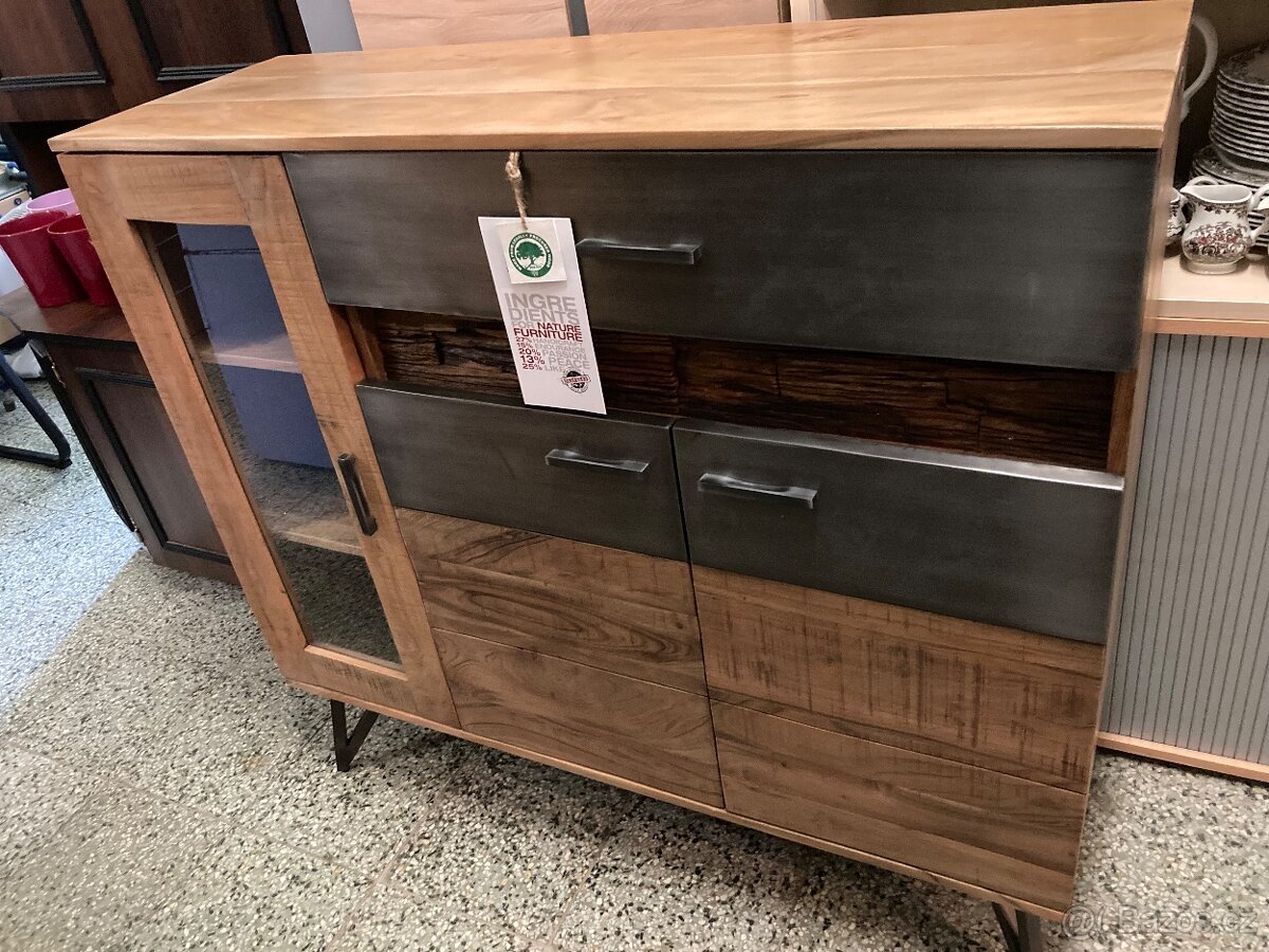 Komoda z masívu-Wolf -Nová - 8