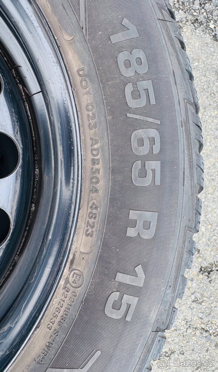 Škoda Fabia 4, VW Polo, sada zimních kol 185/65/15 - 8