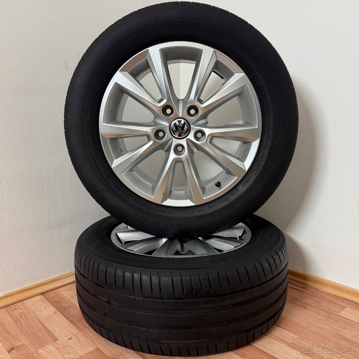 VW TOUAREG II 5x130 R18 ET53+LETNÍ 255/55R18 5/4mm - 8