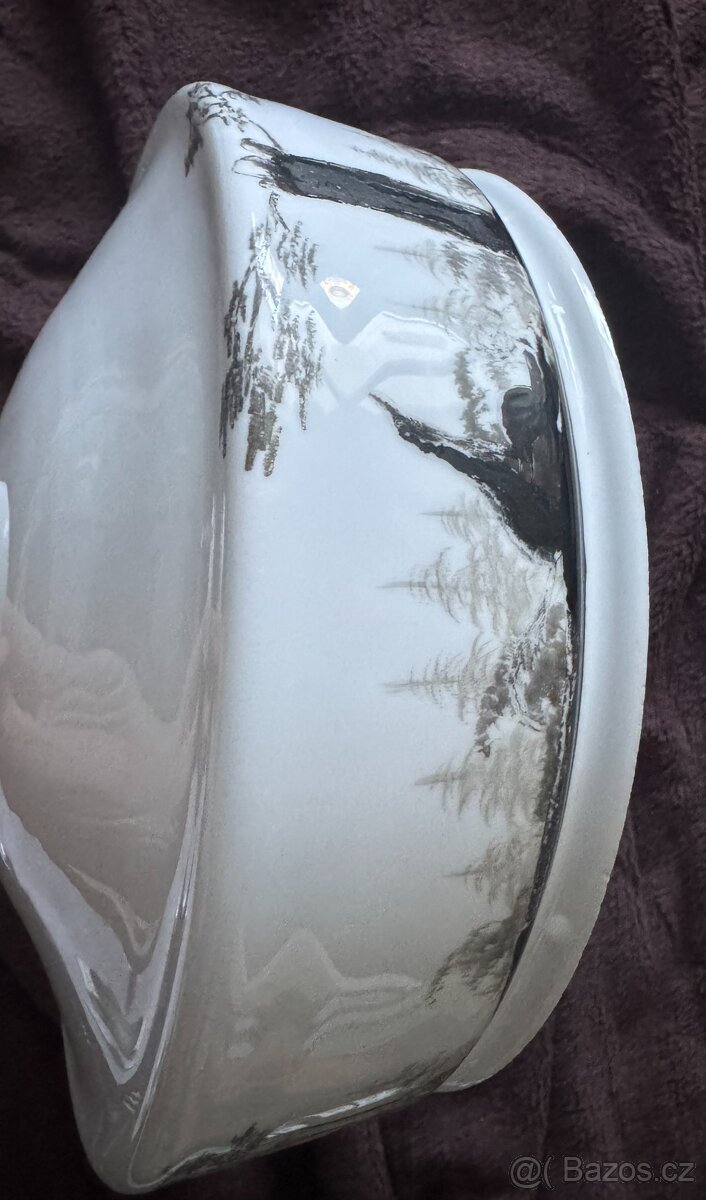 starožitné secesní stínidlo na stahovačku - 8