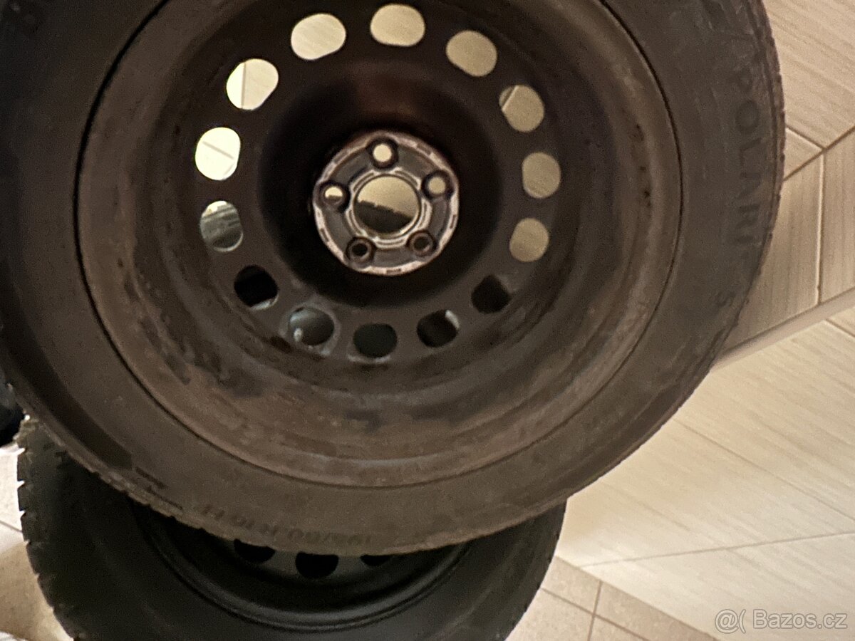 zimní pneu 195/60 R16 DOT 4321 + disky 6Jx16 et35 5x100 - 8