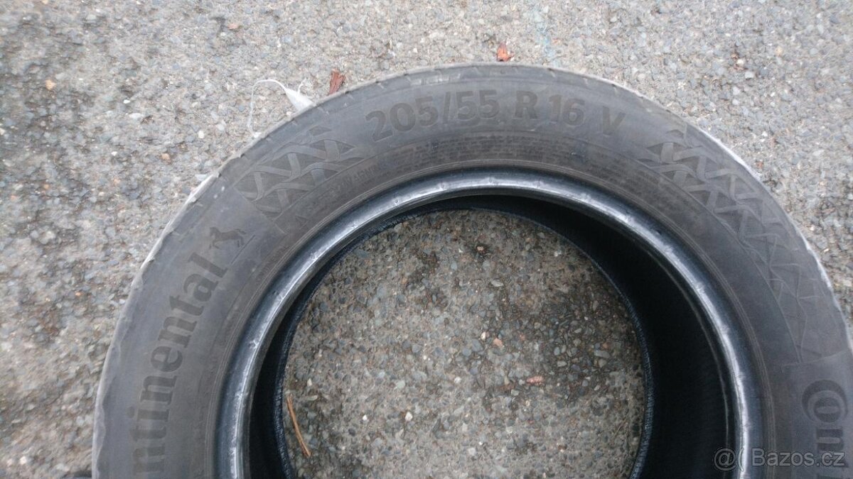 Prodám letní pneumatiky Continental 205/55/R16 V - 8