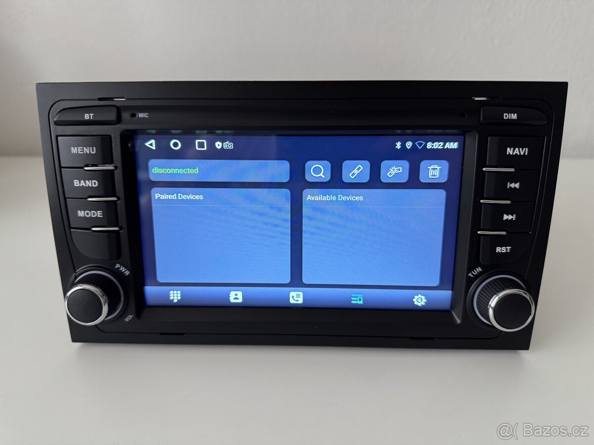 NOVÉ 7" Android 14 Autorádio Audi A3 8p, A4 B7, TT - 8