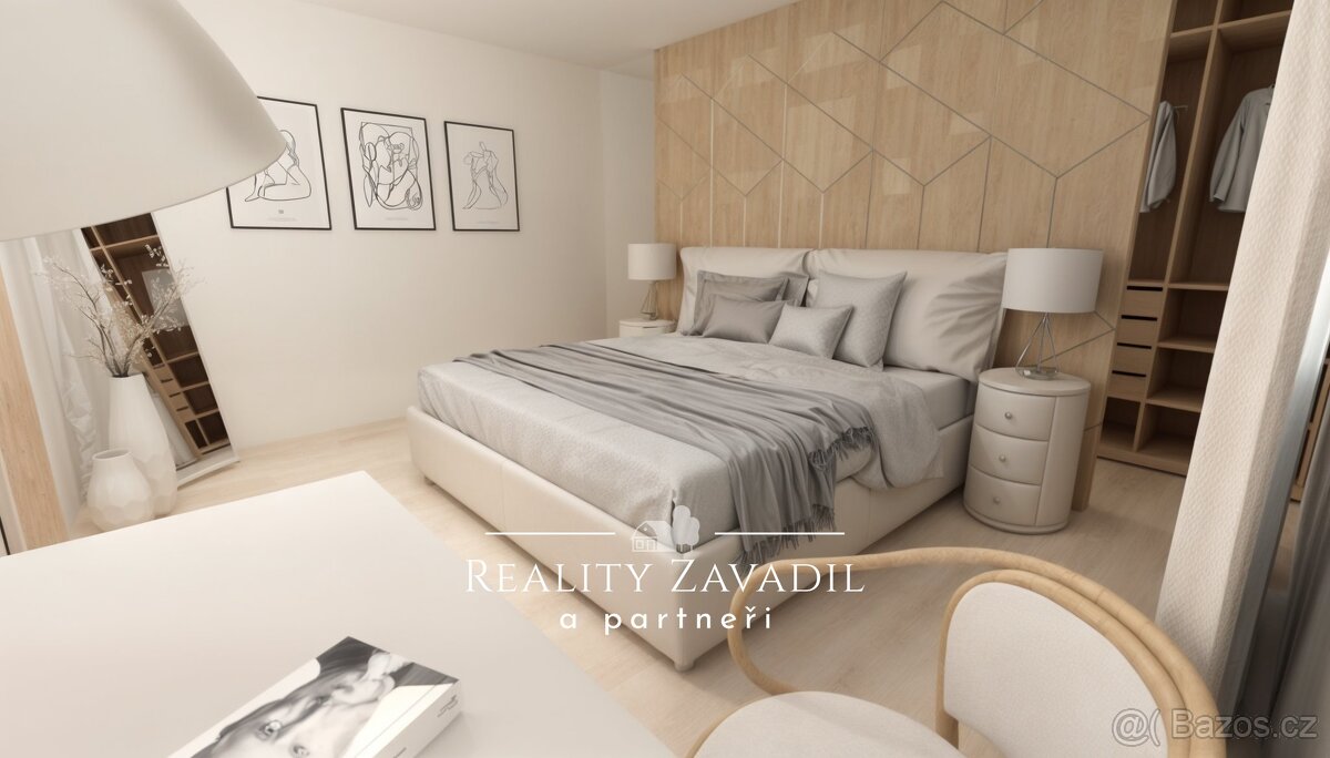 Prodej bytu 2+1 s garáží a zahradou, Platěnice, Moravany - 8