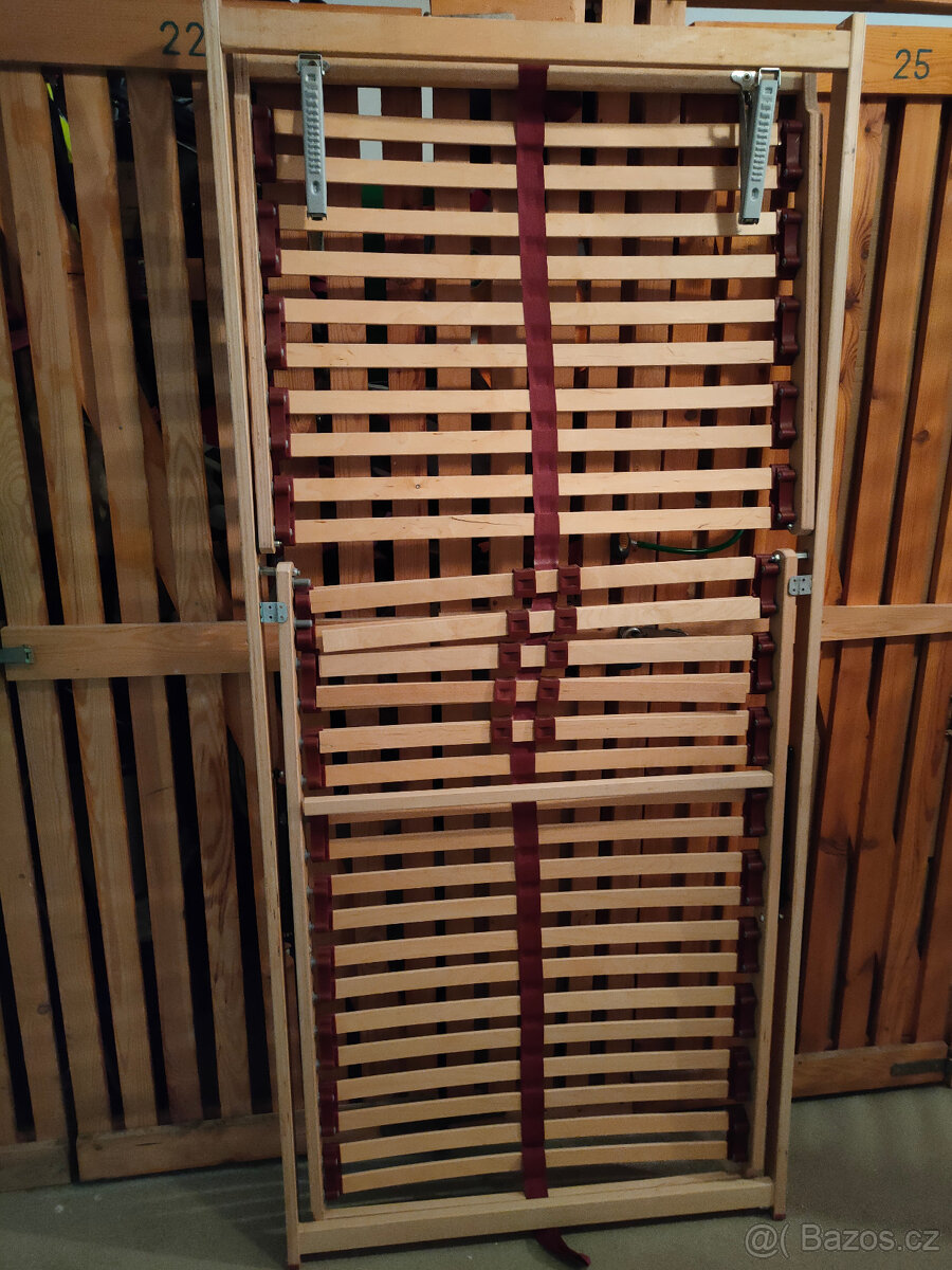 Masivní postel Karnyx dub havea 180x200 vč. roštů - 8