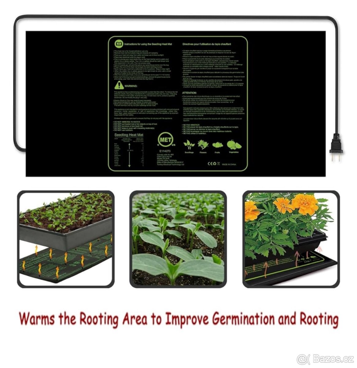Vyhřívací podložka k urychlení klíčení semen - 8