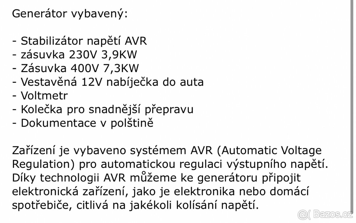 Velka elektrocentrala 7kw Generator proudu - 8