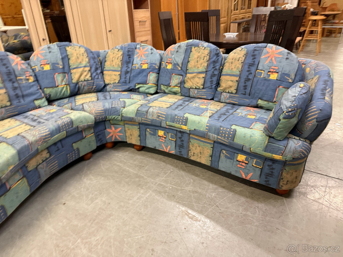 Rohová pohodlná sedací souprava - 8