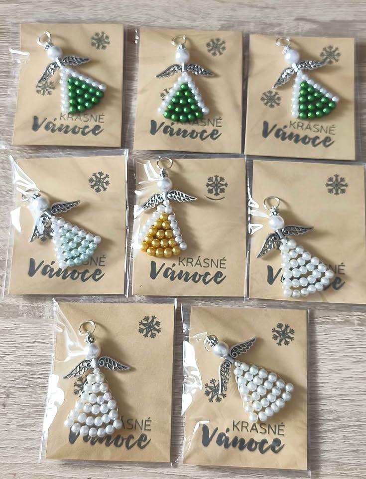 Andělíček z perliček krásné vánoce - 8