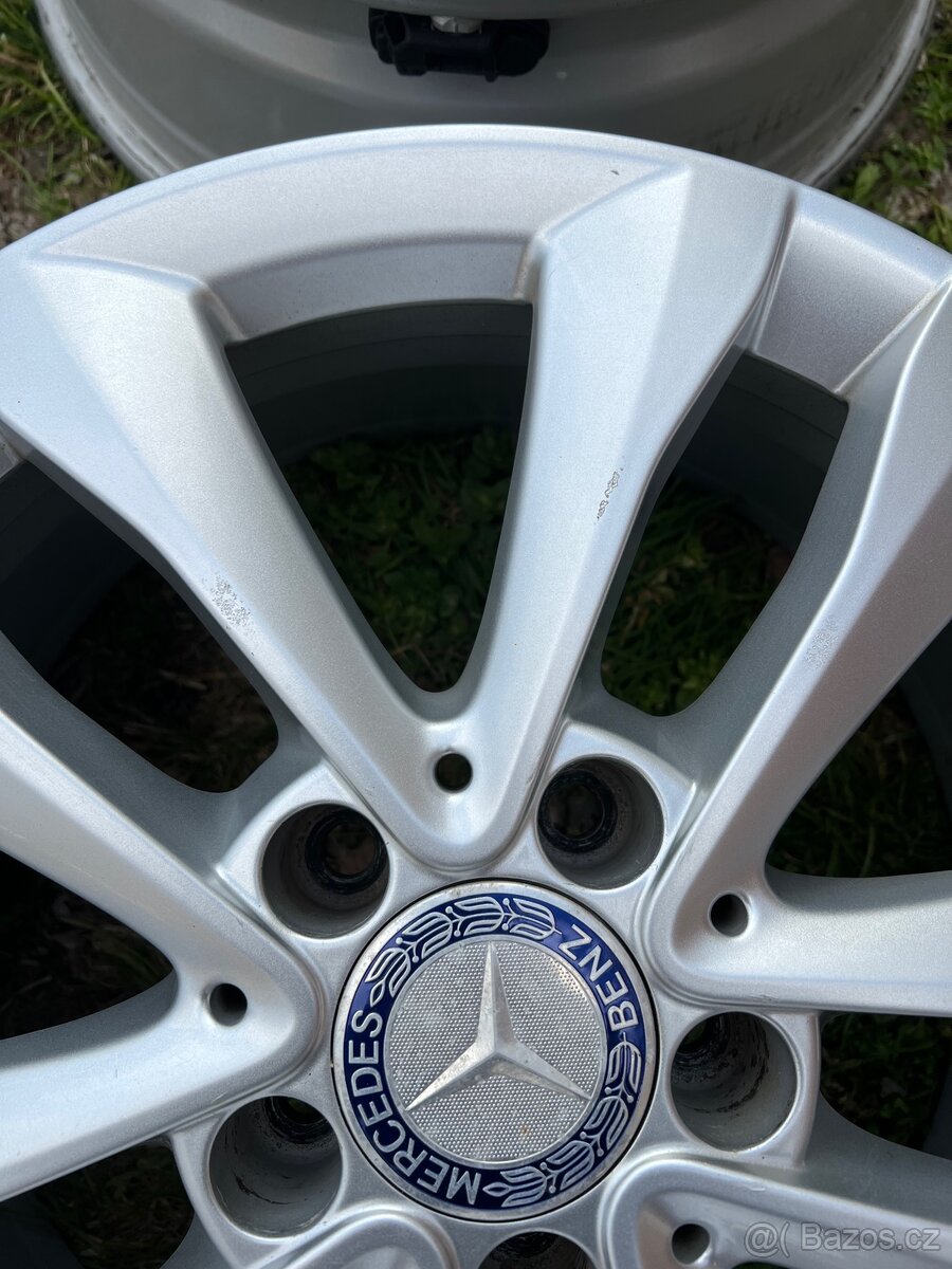 Prodám alu Mercedes 5x112 r17 TPMS - 8