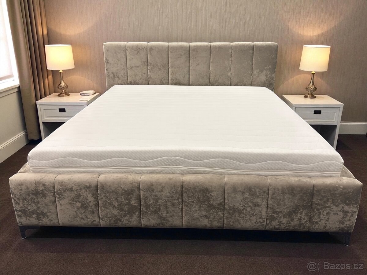 Manželská postel 180/200 a 160/200 úplně nové . - 8