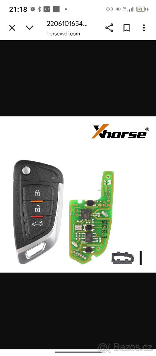 Klíč k vozidlu koncernu VW - 8