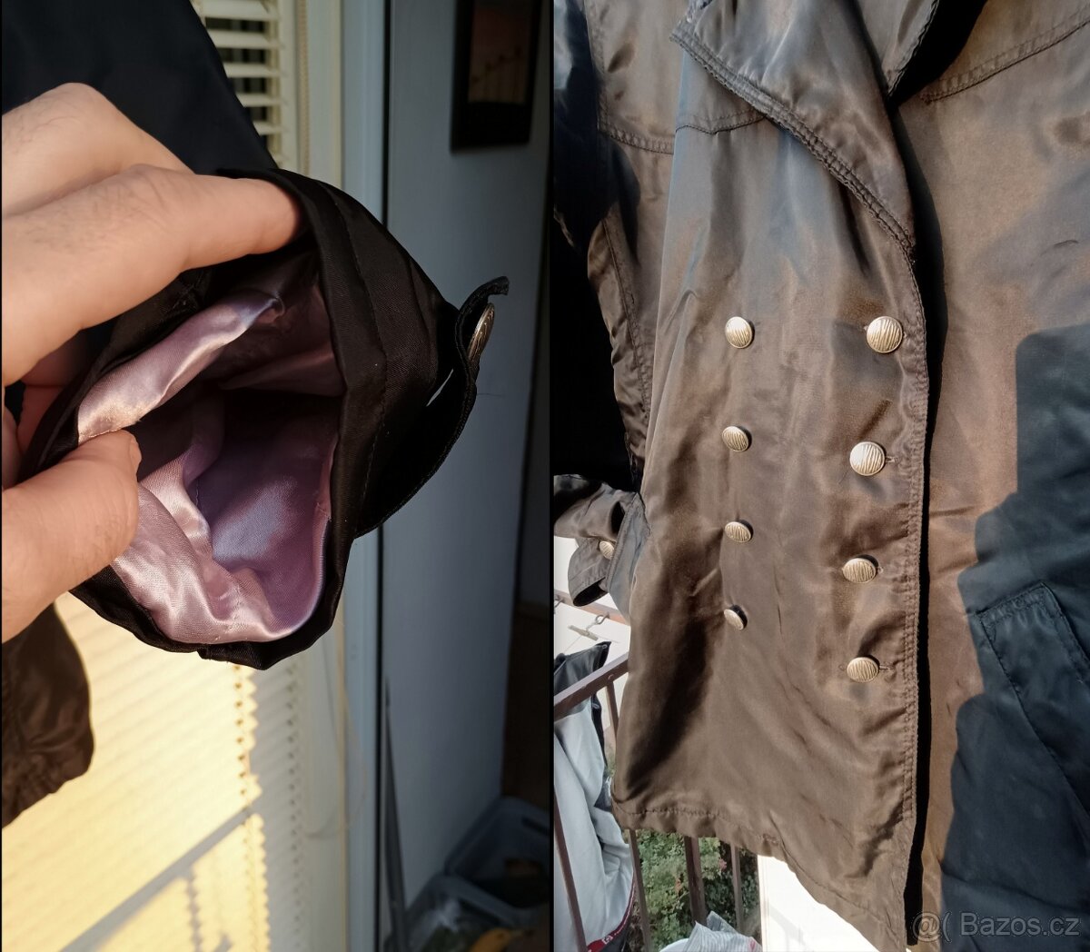 Luxusní kabát Dakota Dark Black - 8