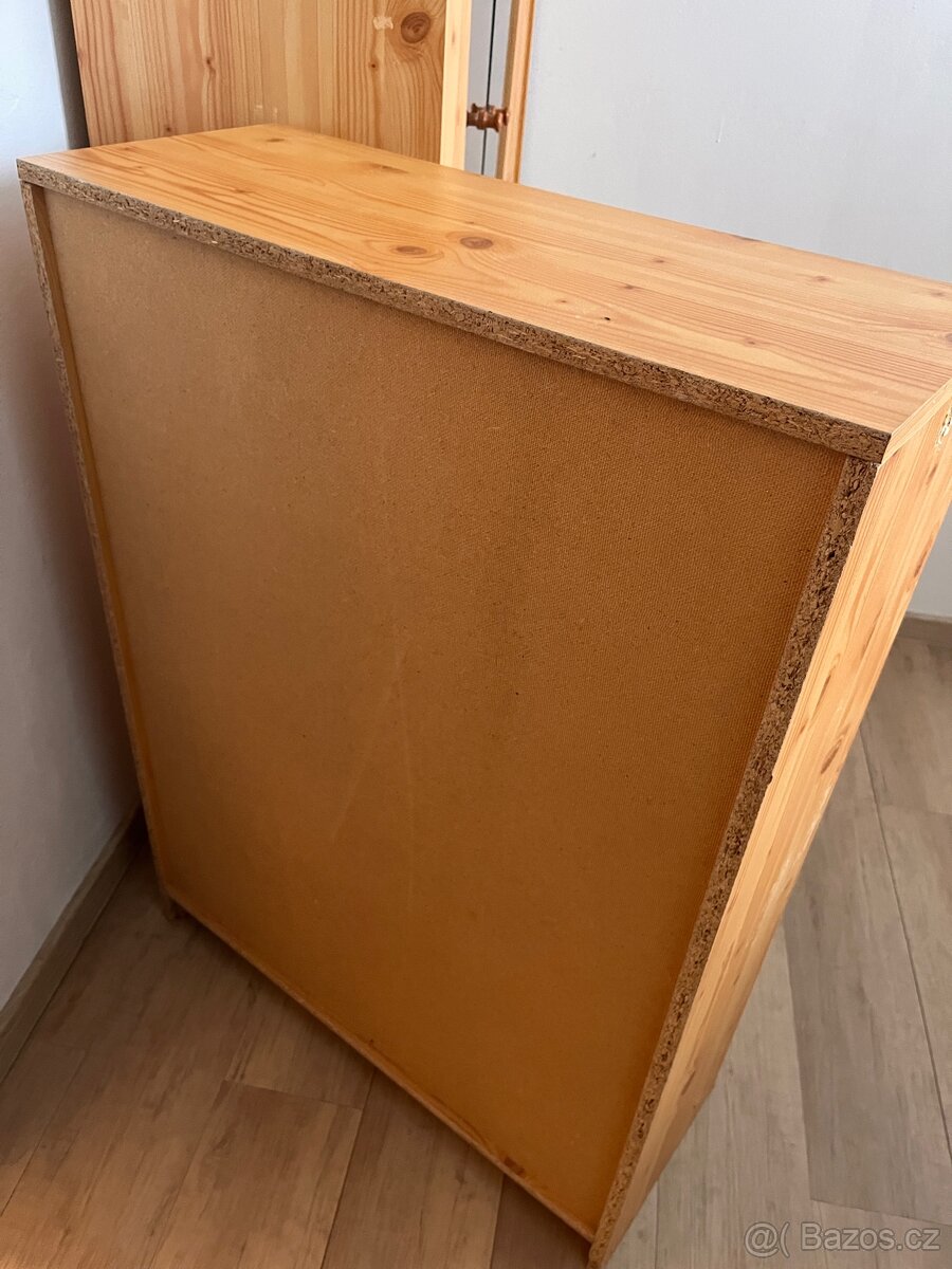 Dřevěná komoda a policová skříň - sada - 8