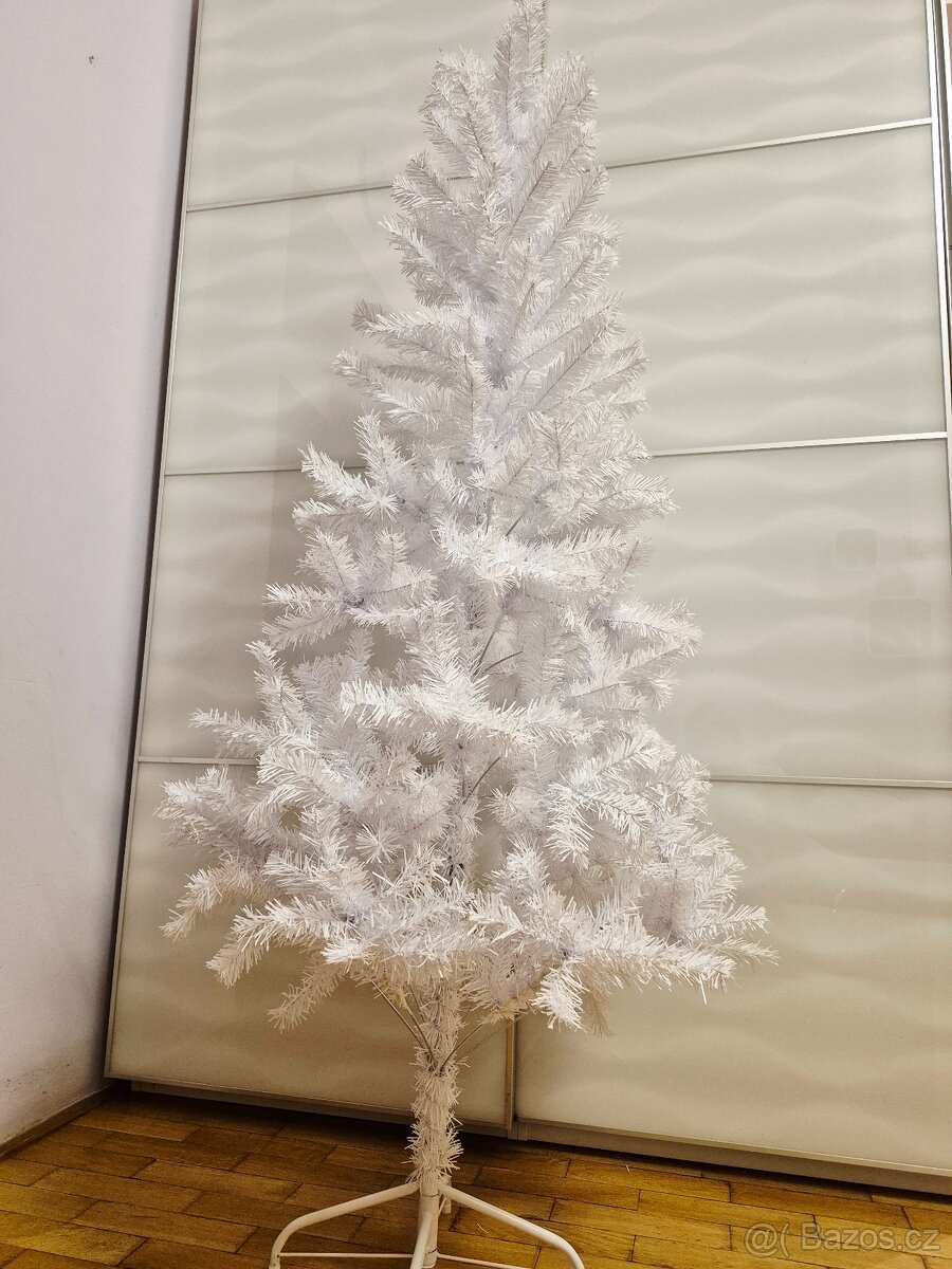Nový bílý umělý vánoční stromek, 180 cm. - 8