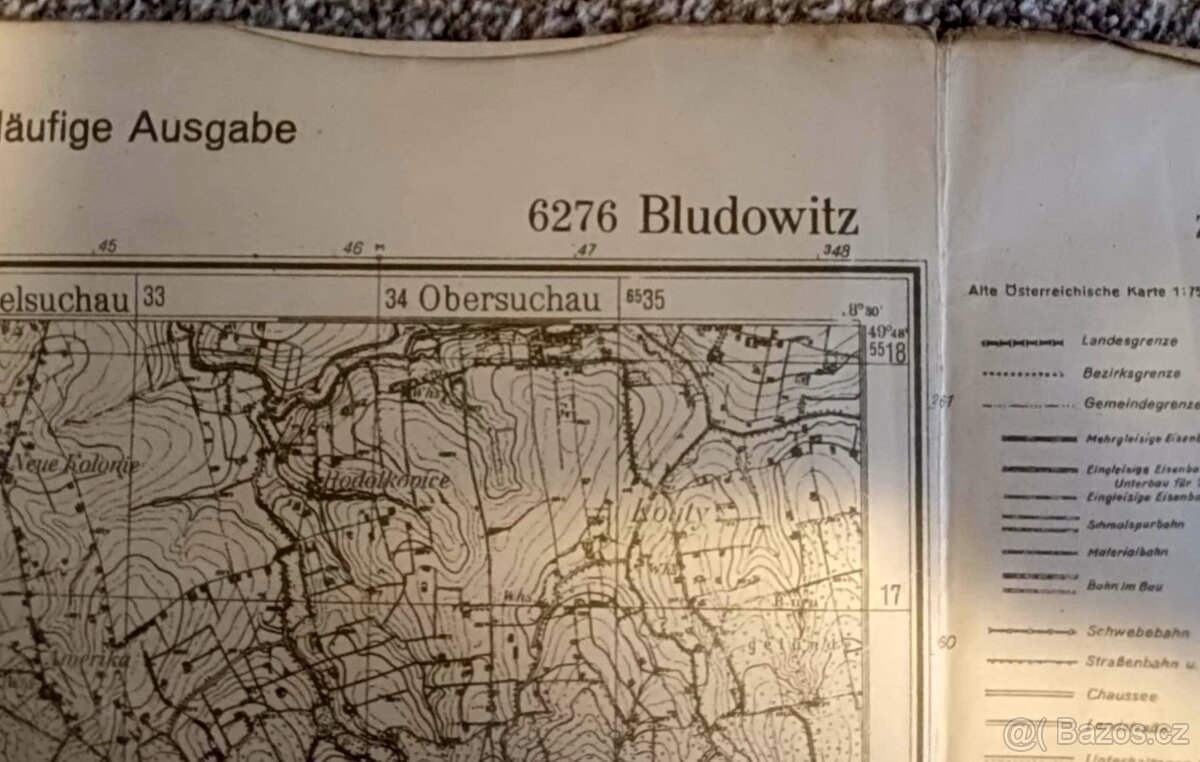 Staré mapy 3 ks - 8