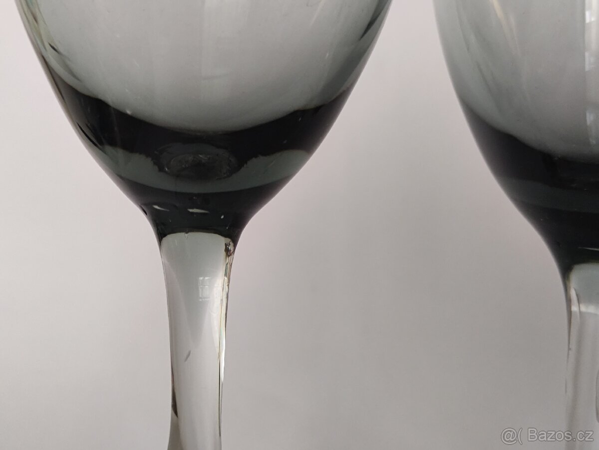 Luxusní sklenice Zlatá Zuzana, retro skleničky, ČSSR - 8