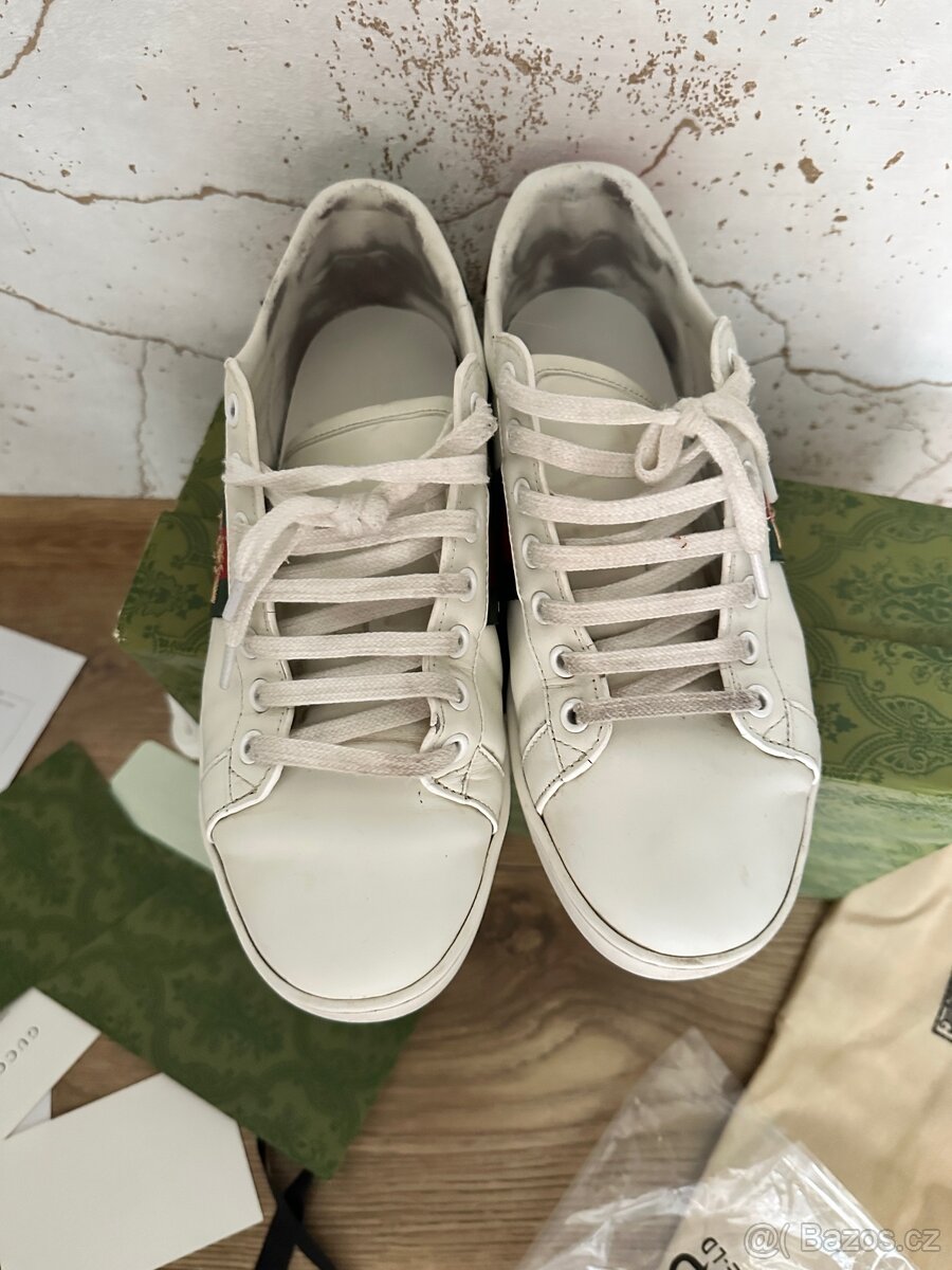 Gucci tenisky ace trainers with bee vel 40 - 8