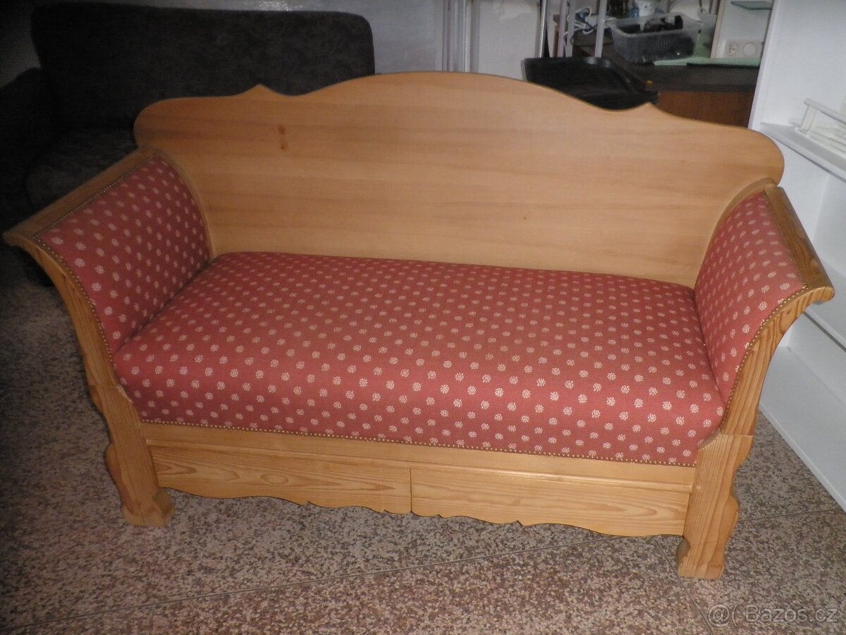 Rustikální sedačka + 2 křesla - 8