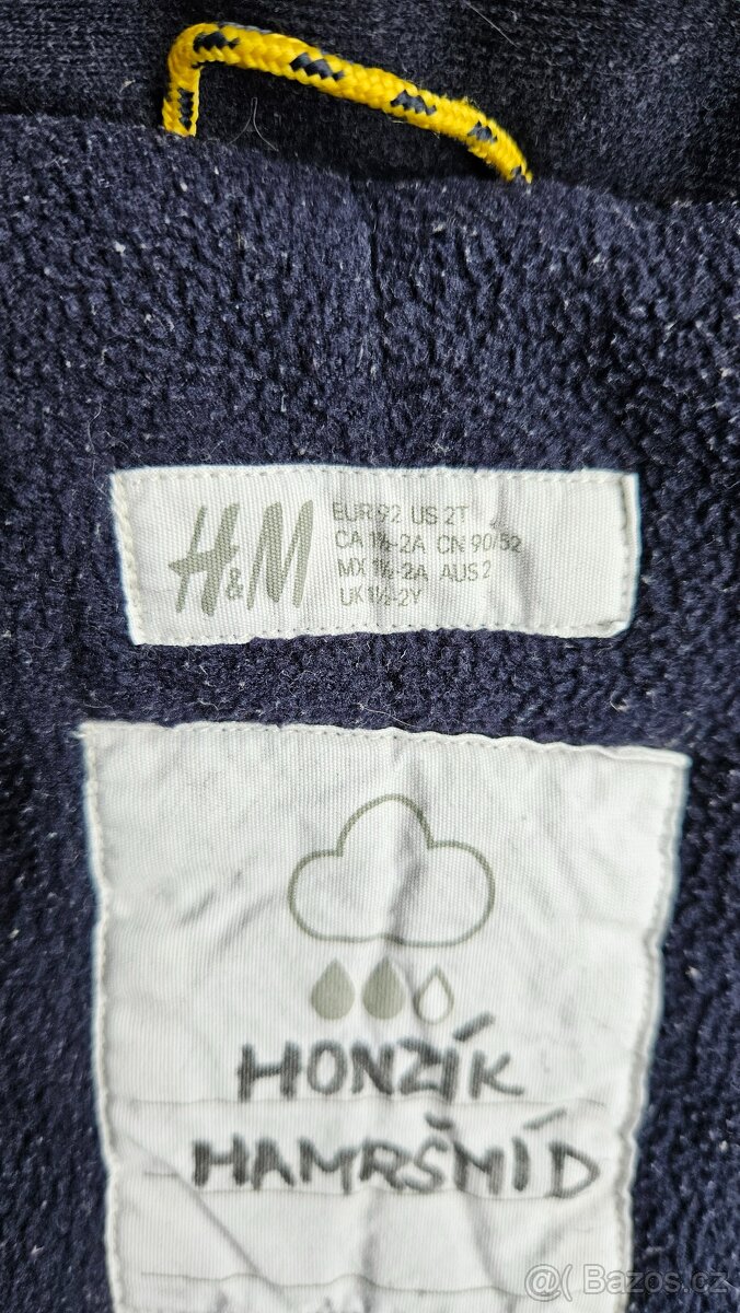 Tmavě modrá chlapecká zimní bunda - vel.92 (H&M) - 8