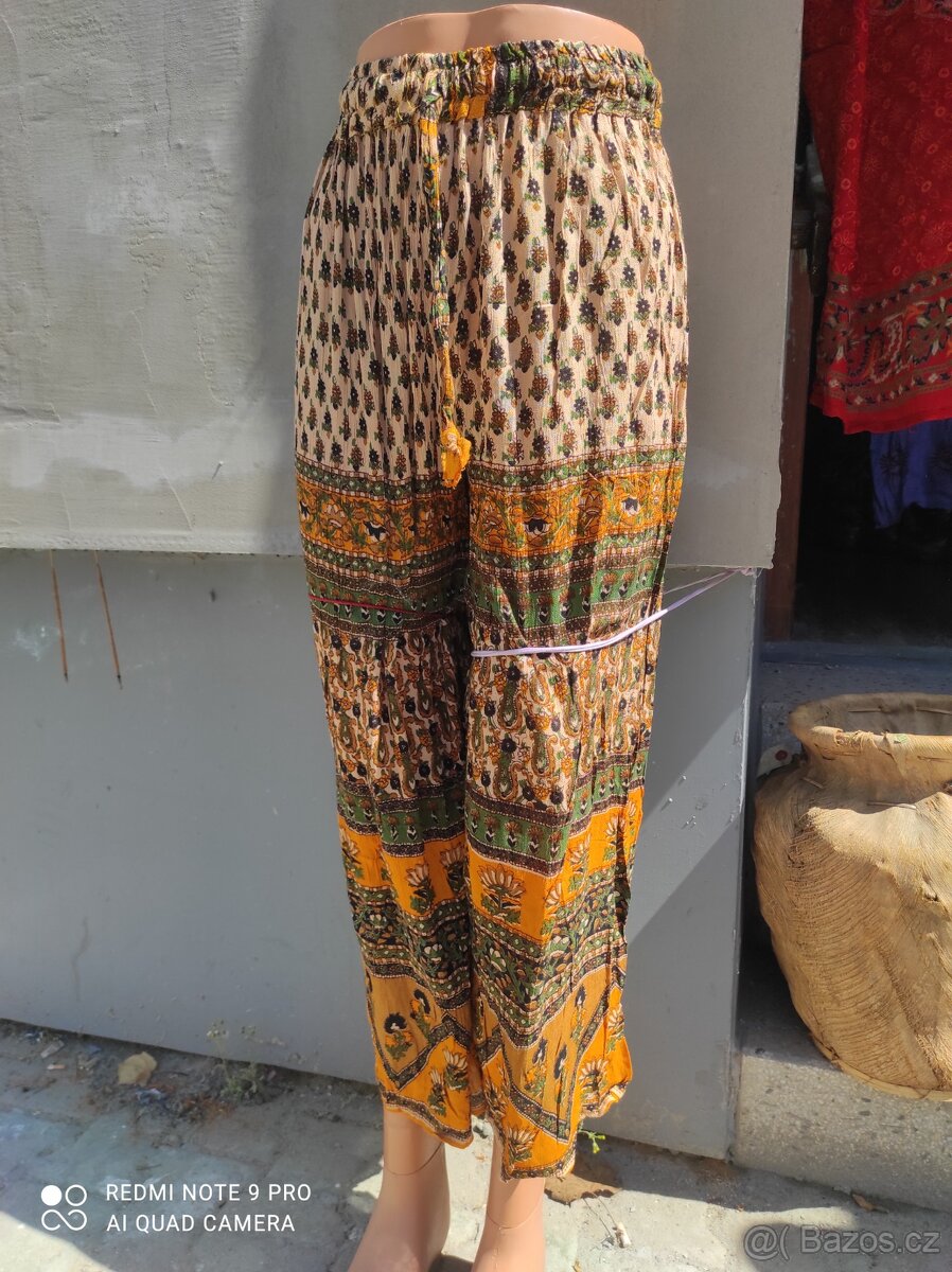 Dámské krepové kalhoty Indie - 8