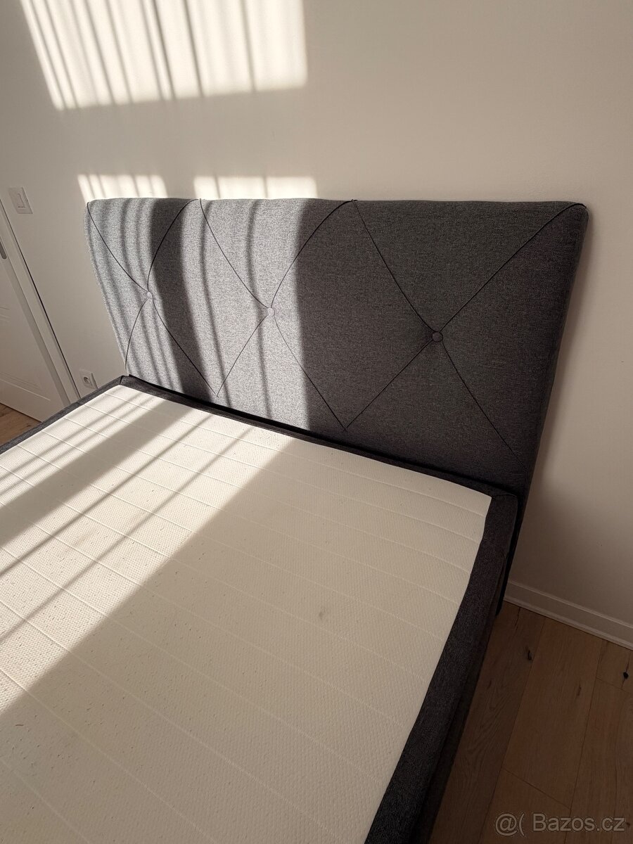 Boxspring postel s úložným prostorem 140x200 - 8