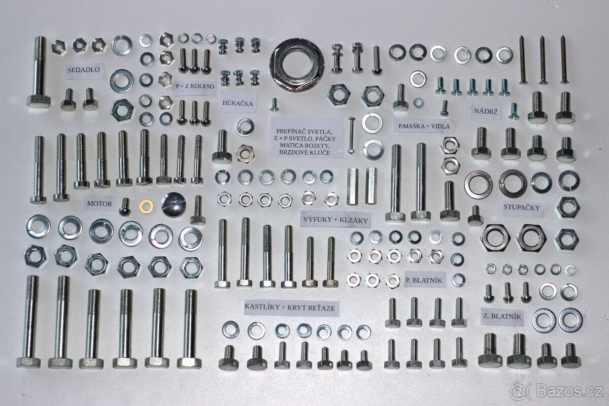 JAWA 500 OHC spojovací materiál - 8