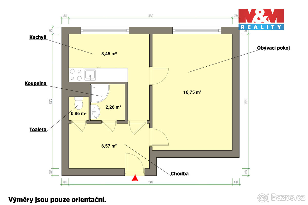 Prodej bytu 1+1, 35 m², Františkovy Lázně, ul. Ot. Březiny - 8