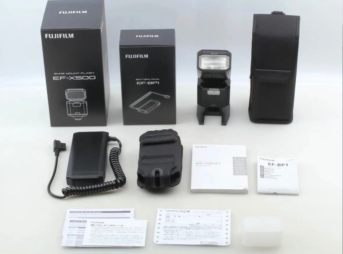 Fujifilm Blesk EF-X500 & EF-BP1 (TOP stav) - 8