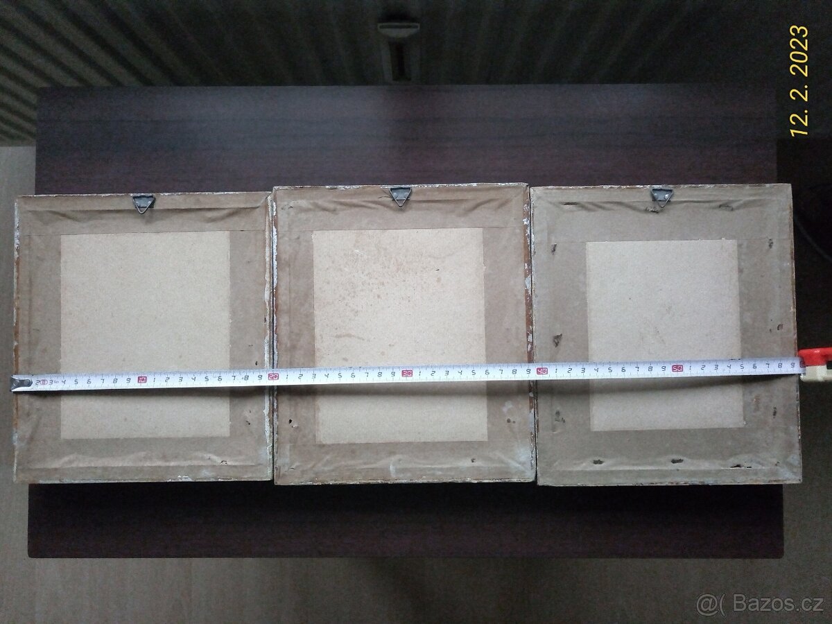 Sg. Zorn, 3x obrázek tempera na papíře 50.léta 20. stol. - 8