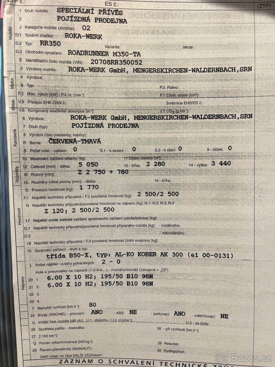 Gastro přívěs, pojízdný přívěs pro gastronomii, food truck, - 8