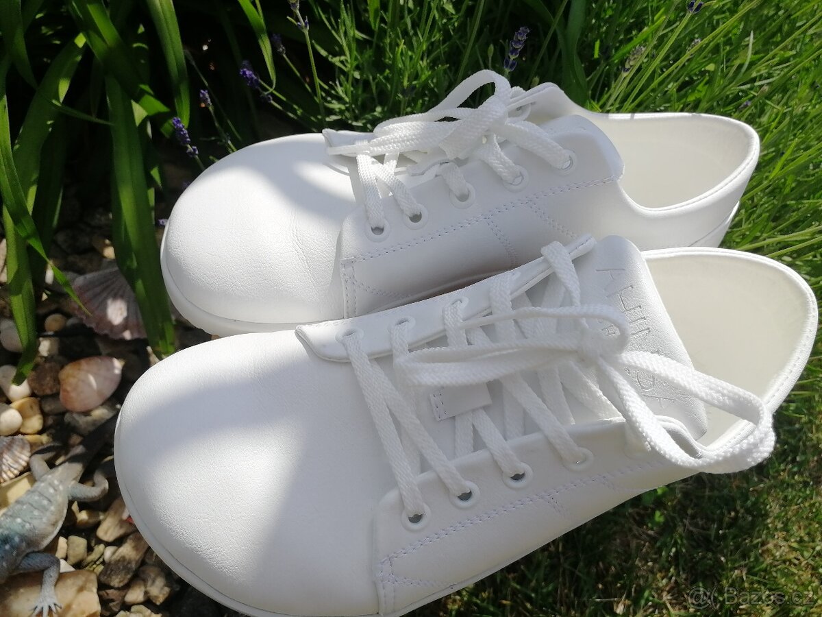 Ahinsa bílé tenisky Vida Kůže 40 - 8