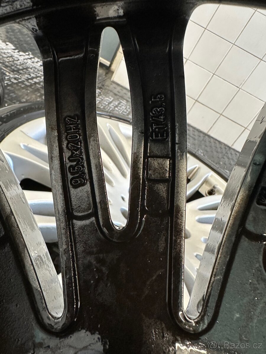 Alu Mercedes 5x112 R20, S Klasse W222, letní pneu - 8