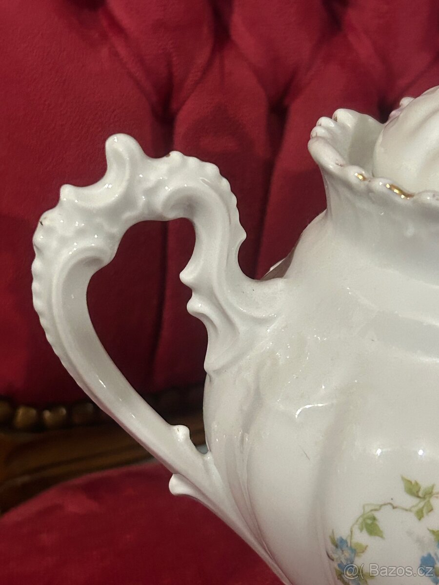 Starožitná porcelánová konvička M.Z. Austria - 8